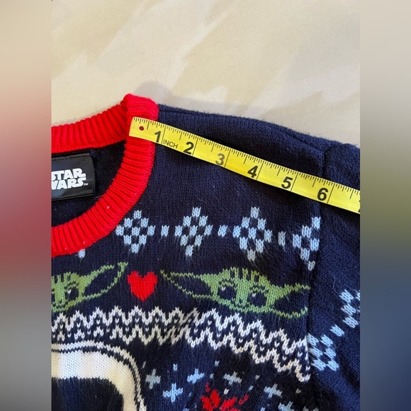 Star Wars Geeknet The Mandalorian Child Baby Yoda Ugly Holiday Unisex size L - Picture 12 of 16
